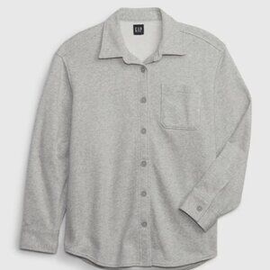 Vintage Soft Shirt Jacket in Light Heather Gray